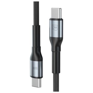 Kabelis 3MK Hyper Kabelis N-SERIES USB-C į USB-C 2m 20V/5A 100W juodos spalvos - Image 2