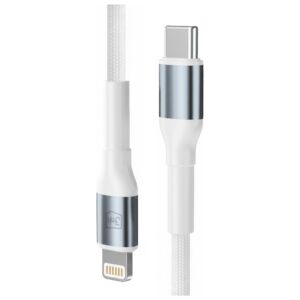 Kabelis 3MK Hyper Kabelis N-SERIES USB-C į Lightning 1m 9V/2A 20W white - Image 2