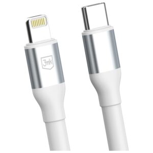 Kabelis 3MK Hyper Kabelis N-SERIES USB-C į Lightning 1m 9V/2A 20W white - Image 3