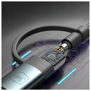 Kabelis 3MK Hyper Kabelis N-SERIES USB-A/USB-C į USB-C/Lightning 1.2m 9V/2A 60W - Image 7