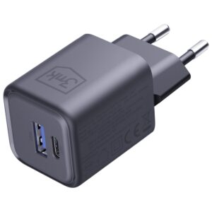 Laidinis įkroviklis 3MK Hyper Charger PD 33W GaN QC4+ PPS AFC FCP SCP USB-A + USB-C juodos spalvos - Image 3