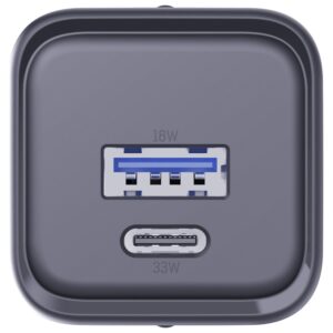 Laidinis įkroviklis 3MK Hyper Charger PD 33W GaN QC4+ PPS AFC FCP SCP USB-A + USB-C juodos spalvos - Image 4