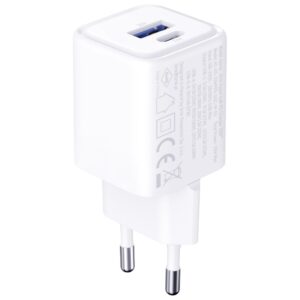Laidinis įkroviklis 3MK Hyper Charger PD 33W GaN QC4+ PPS AFC FCP SCP USB-A + USB-C baltos spalvos - Image 5