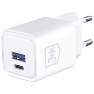 Laidinis įkroviklis 3MK Hyper Charger PD 33W GaN QC4+ PPS AFC FCP SCP USB-A + USB-C baltos spalvos - Image 6