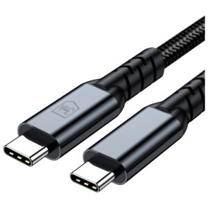 Kabelis 3MK Hyper Kabelis N-SERIES USB-C Thunderbolt 4 1m 48V/5A 40Gb/s 240W 8K60Hz juodos spalvos - Image 7