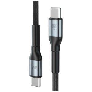 Kabelis 3MK Hyper Kabelis N-SERIES USB-C į USB-C 50cm PD 3.0 QC 3.0 20V/3A 60W juodos spalvos - Image 2