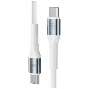 Kabelis 3MK Hyper Kabelis N-SERIES USB-C į USB-C 2m PD 3.0 QC 3.0 20V/5A 100W White - Image 4
