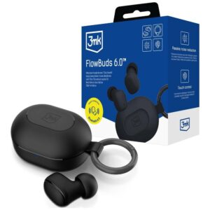 Wireless Ausinės 3MK FlowBuds 6.0 juodos spalvos - Image 3