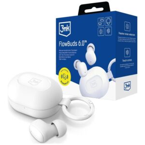 Wireless Ausinės 3MK FlowBuds 6.0 White - Image 3