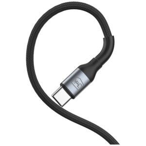 3MK Hyper Cable N-SERIES USB-C to USB-C cable, 1.5 m, 20 V/5 A, 100 W, juodos spalvos - Image 7