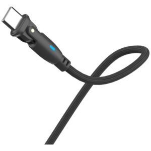 Kabelis 3MK Hyper Kabelis N-SERIES USB-C skirta USB-C 1m 20V/5A 100W juodos spalvos - Image 3
