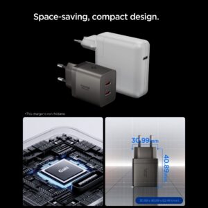 Spigen EE472EU-GAN ESSENTIAL 2 PRIEVADŲ TINKLO ĮKROVIKLIS 47W GUNMETAL - Image 4