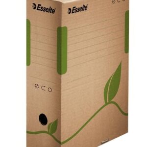 Archyvinė dėžė Esselte ECO FSC, 10cm, kartoninė, rudos spalvos