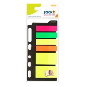 Plastikiniai žymekliai Stick´N 21070, 4 spalvos 45x12mm ir 2 spalvos 45x25mm