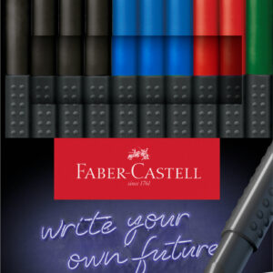 Rašikliai Faber-Castell FinePen, 0.4mm 10 vnt.