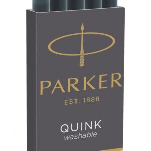 Rašalo kapsulės Parker Quink, ilgos, 5vnt, šviesiai mėlynos spalvos