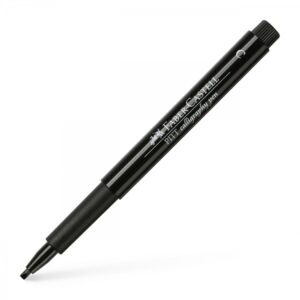 Rašiklis dailyraščiui Faber-Castell 2.0mm, juodos spalvos