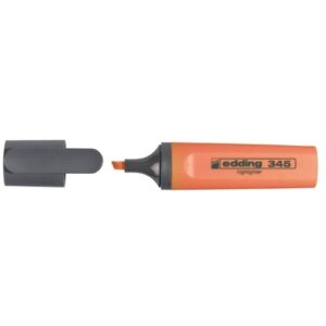 Teksto žymeklis Edding 345, kirstu galiuku, 2-5mm, oranžinės spalvos