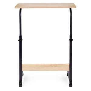 Mobile laptop table – side desk for armchair in light oak color, ModernHomedąb ModernHome - Image 4