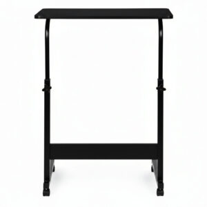 Mobile laptop table – side desk for armchair, black, ModernHome - Image 4