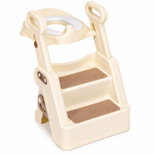 Toilet training seat for children with steps, ladder and handles ECOTOYS - Image 4