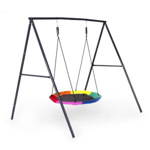 Vaikiškos sodo sūpynės „lizdas“ 100 cm plieninis rėmas, ECOTOYS - Image 4