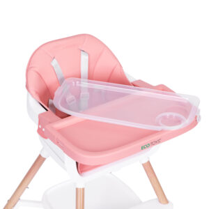 Vaikiška maitinimo kėdutė 2-in-1, rožinė, ECOTOYS - Image 4