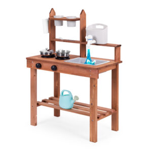 Children's outdoor mud kitchen made of fir wood ECOTOYS - Image 4