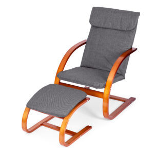 Finnish Rocking Chair with Footrest Recliner for Living Room ModernHome - Image 4