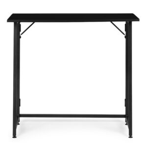 Folding computer desk 80x45 cm laptop table black ModernHome - Image 4