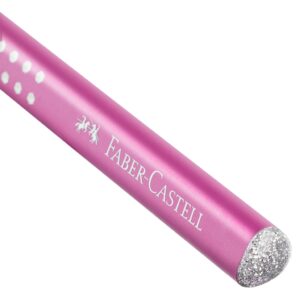 *Grafitinis pieštukas Faber-Castell Jumbo Sparkle, rožinės spalvos - Image 3
