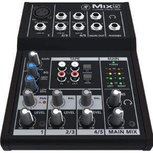 Mackie Mix5 5 kanalai 20 - 30000 Hz Juoda