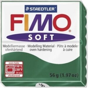 Modelinas Fimo, 56g, tamsiai žalios spalvos