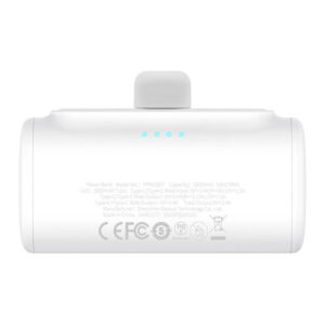 Powerbank Baseus Compact 5000mAh, 20W, USB-C baltos spalvos - Image 2