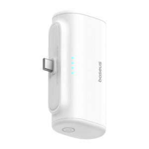 Powerbank Baseus Compact 5000mAh, 20W, USB-C baltos spalvos - Image 4