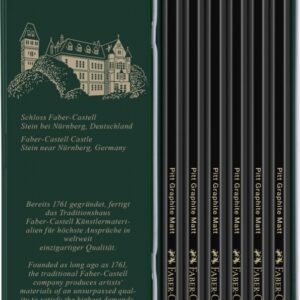 Pieštukų rinkinys Faber-Castell Pitt Graphite Matt, 6 dalių - Image 3