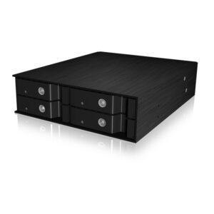 ICY BOX IB-2240SSK 13,3 cm (5.25") Atminties disko dėklas Juoda - Image 2