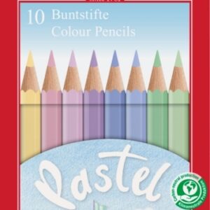 Spalvoti pieštukai Faber-Castell Pastel, 10 spalvų