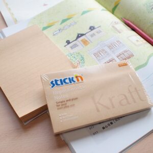 Lipnūs lapeliai StickN 21640 76x127mm, 100 lapelių, kraft - Image 2