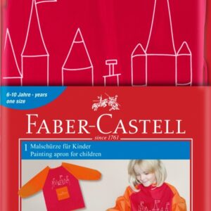 Prijuostė Faber-Castell su rankovėmis, mergaitėms, rožinės spalvos - Image 2