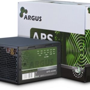 Inter-Tech Argus APS maitinimo blokas 420 W 20+4 pin ATX ATX Juoda - Image 3