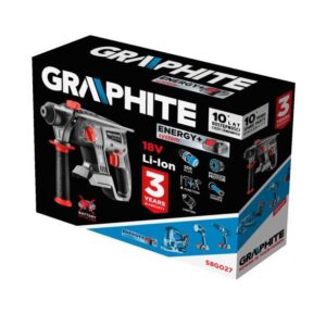 GRAPHITE 58G027 gręžiamasis perforatorius SDS Plus Energy+ 18 V 1420 RPM - Image 2