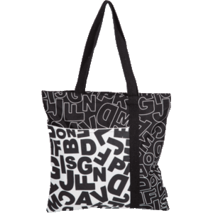 Pirkinių krepšys Charlot, WORD 35х40cm - Image 2