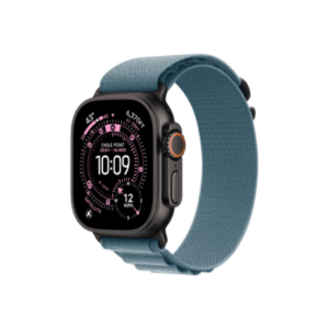 Apple 49mm Light Blue Alpine Loop - Medium - Black Titanium Finish | Apple - Image 2