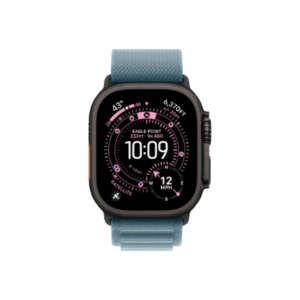 Apple 49mm Light Blue Alpine Loop - Medium - Black Titanium Finish | Apple - Image 3