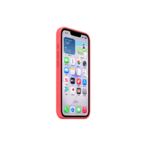 Apple iPhone 17e Silicone Case with MagSafe – Bright Guava | Apple - Image 4