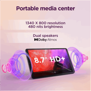 Lenovo Tab One Wi-Fi (w/o power adapter) | ZAF00255SE | 8.7 " | Luna Grey | IPS | 1340 x 800 pixels | MediaTek | Helio G85 | 4 GB | Soldered LPDDR4x | 64 GB | Wi-Fi | Front camera | 2 MP | Rear camera | 8 MP | Bluetooth | 5.3 | Android | 14 or Later | Warranty 24 month(s) | USB-A to USB-C cable, Manual - Image 13