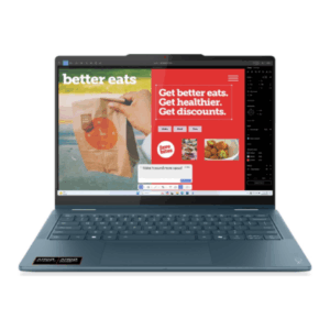 Lenovo Yoga 7 2-in-1 14AKP10 14 WUXGA Touch AMD AI R7 350/16GB/512GB/AMD Radeon 860M Graphics/WIN11 Home/Nordic Backlit kbd/Tidal Teal/2Y Wa | Lenovo Yoga (w/o 65W Power adapter) 7 2-in-1 14AKP10 | Tidal Teal | 14 " | OLED | Touchscreen | WUXGA | 1920 x 1200 pixels | 60 Hz | Glossy | AMD Ryzen AI 7 | 350 | 16 GB | LPDDR5 | Solid-state drive capacity 512 GB | AMD Radeon Graphics | Windows Home 11 | 802.11be | Bluetooth version 5.4 | Keyboard language Nordic | Keyboard backlit | Warranty 24 month(s) | Battery warranty 12 month(s)