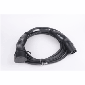 Evaka EV Charging Cable Type 2-Type 2, 22 kW, 32 A, 5 x 6 mm2, 1 x 0.5 mm2, 5 m | ITGAM3871 | Black