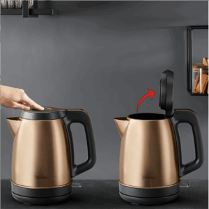 TEFAL Coppertinto Kettle | KI280G10 | Electric | 2400 W | 1.7 L | Stainless steel | 360° rotational base | Copper/Black - Image 4